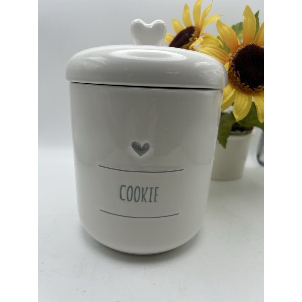 Cookie Canister By Potters Studio. Large Stoneware Canister.